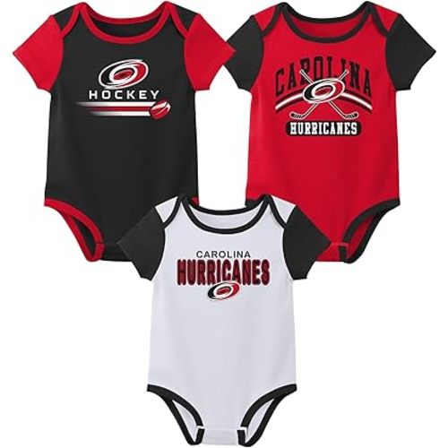 Outerstuff NHL Teams Newborn Baby and Infant Short Sleeve Bodysuit Variety 3-Pack (0-18m)