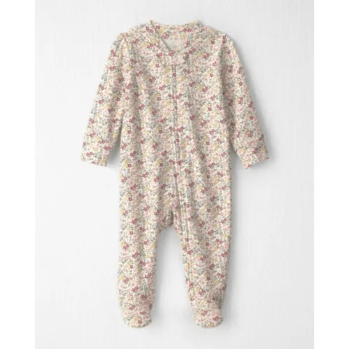Baby Girl Organic Cotton Sleep & Play Pajamas in Floral - Little Planet | Carter's