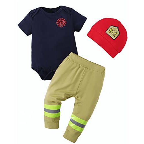 Singcoco Baby Boy Costume Outfit Newborn Uniform Costume with Hat