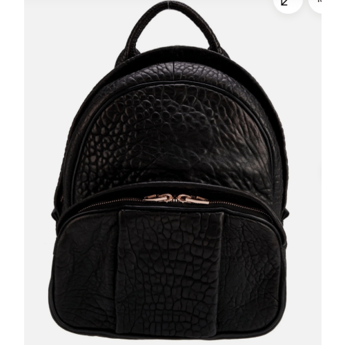 Diaper Bag - Alexander Wang Black Pebble Leather Backpack With Studs