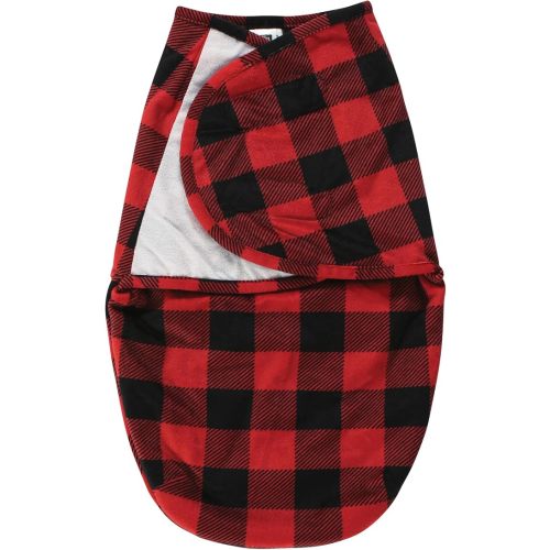 Hudson Baby Unisex Baby Plush Faux Fur Swaddle Wrap