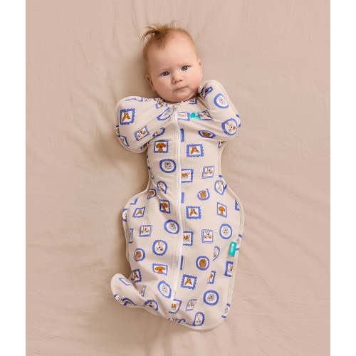 Swaddle Up™ 1.0 TOG Original Cotton Tan Puppy Portrait
