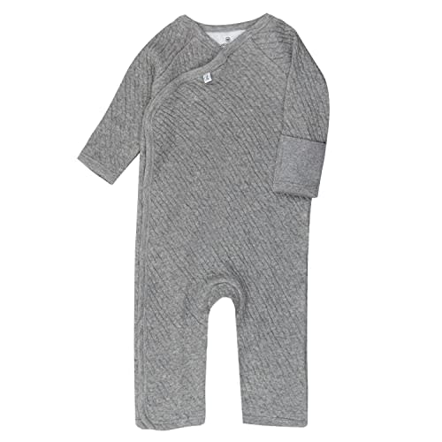 HonestBaby unisex-baby Romper Coverall Sets One-Piece Jumpsuit Organic Cotton for Infant Baby Boys, Girls, Unisex