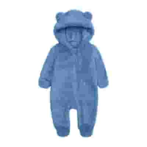 ZyeKqe Winter Baby Clothes Warm Fleece Thick Onesie Ear Hooded Jumpsuits Newborn Boys Girls Romper Kids Coats Jackets