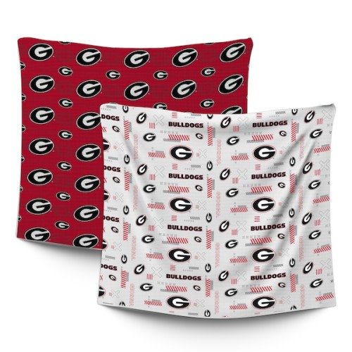 Georgia Bulldogs Pegasus Infant 47" x 47" Home & Away Two-Piece Muslin Blanket Set