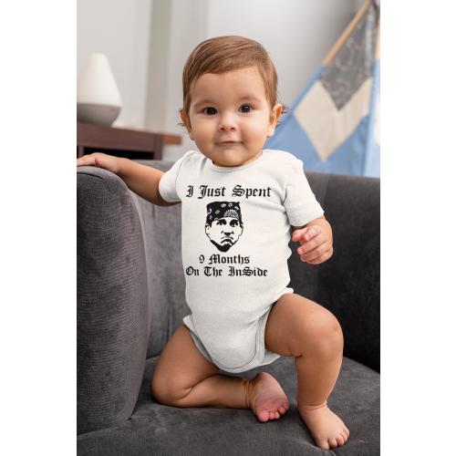 The Office Bodysuit I just spent 9 months on the inside BABY Baby Bodysuit, Baby Shirt, Cute Baby Shirt, Newborn baby gift, baby shower gift