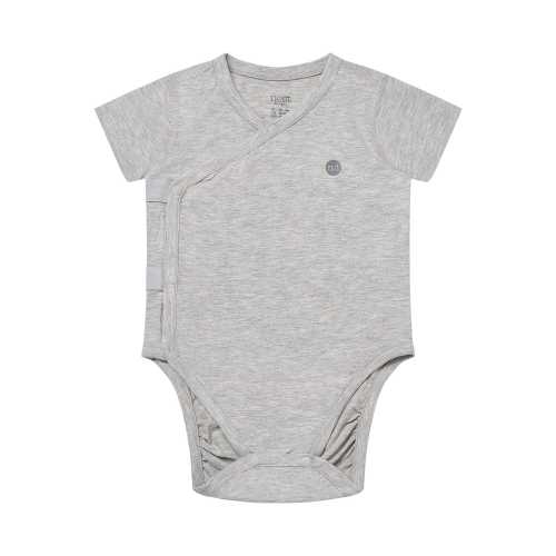 Bamboo Cotton Basics Short Sleeve Kimono Onesie | Nest Designs