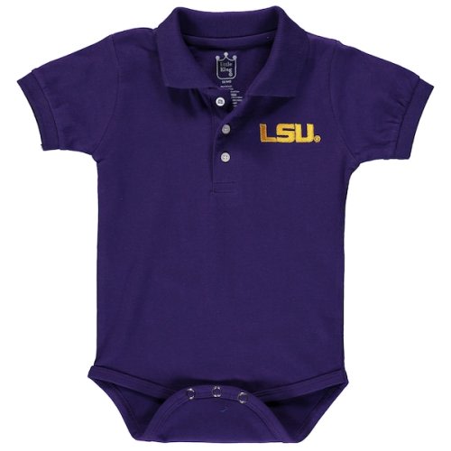 LSU Tigers Infant Polo Bodysuit - Purple