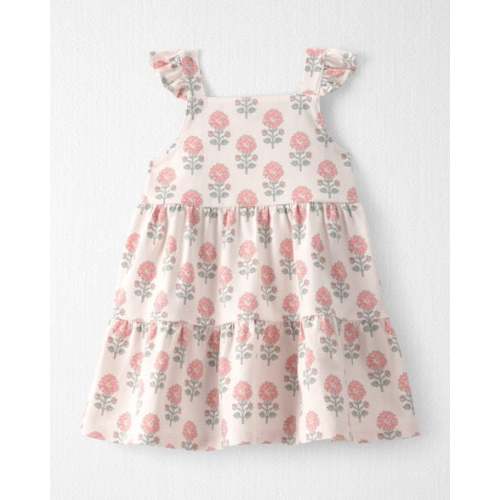 Baby Girl Organic Cotton Tiered Dress in Rosebud Petal Print  - Little Planet | Carter's