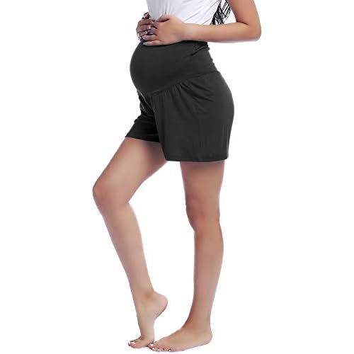 Joyaria Bamboo Viscose Cooling Maternity Pajama Shorts,Maternity Clothes
