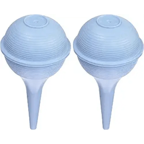 DMI Reusable Nasal Aspirator for Baby & Ear Bulb Syringe for Infant - Gentle Mucus Removal Suction to Clear Airway & Nasal | Baby Congestion Relief Nose Sucker for Baby (Pack of 2)