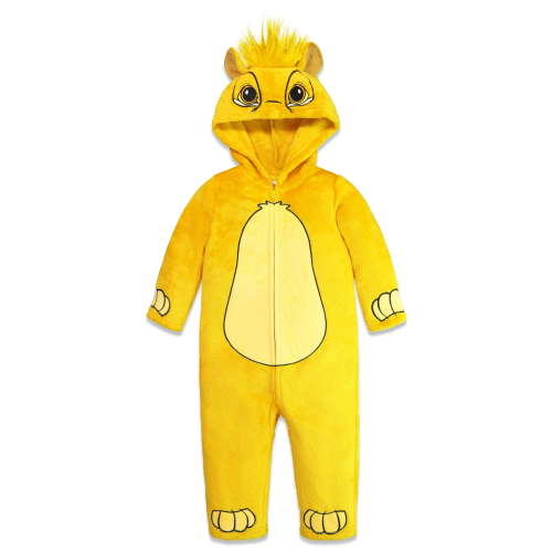 Disney Lion King Simba Newborn Baby Boys Zip Up Cosplay Coverall Newborn to Big Kid