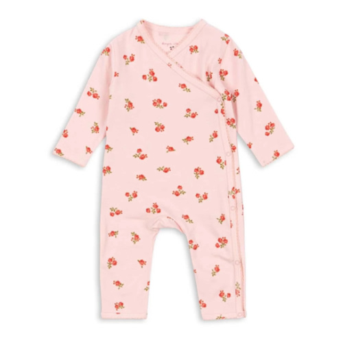 organic newborn onesie in rosa pink
