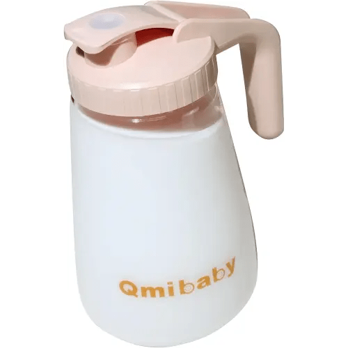 34oz Breast Milk Pitcher, Breast Milk Storage Containers for Fridge, Breastfeeding Essentials with Sealing Ring, No Leak Glass Pitcher with Handle and Lid for Ice Tea Juice Pink