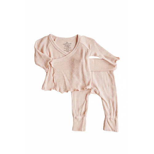 2pc Waffle Crossover Top & Bottom