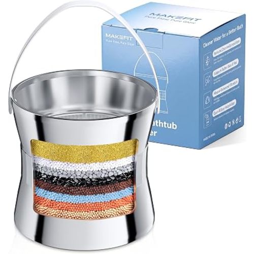 MakeFit Bathtub Faucet Filter, 8-Stage Bath Water Filter for Hard Water