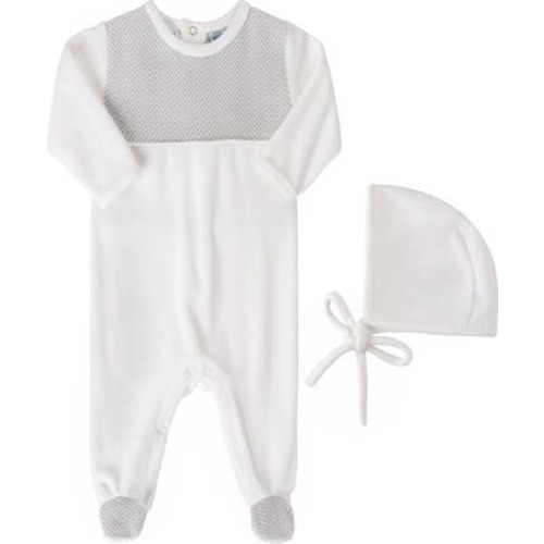 Chevron Footie & Hat Set, 0-3M