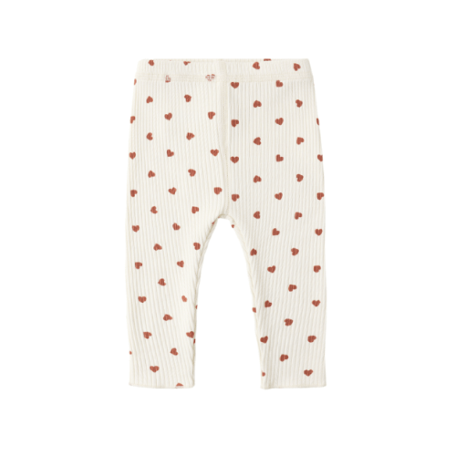 Quincy Mae - Ribbed Legging || Red Hearts