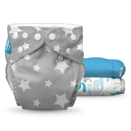 Reusable Cloth Diapers: One Size with Fleece (Pack of 3) - Under the S – Charlie Banana