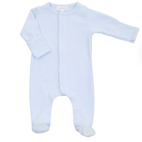 Magnolia Baby Boy Essentials Solid Blue Footie