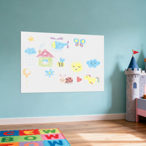 YYBUSHER Magnetic Dry Erase Whiteboard Sheet, Flexible Wall-Mount Writing Board For Home, Office & Classroom | Wayfair