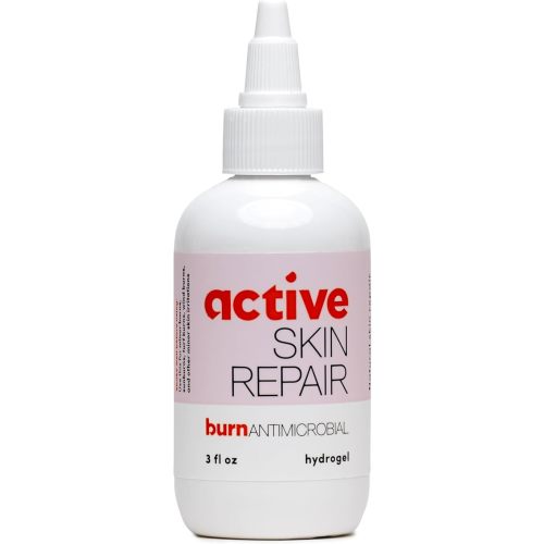 Active Skin Repair First Aid Skin Healing Burn Hydrogel - Natural, Non-Toxic, & No Sting Skin Burn Ointment with Hypochlorus Acid for Immediate Pain Relief, HSA/FSA Eligible, 3 oz
