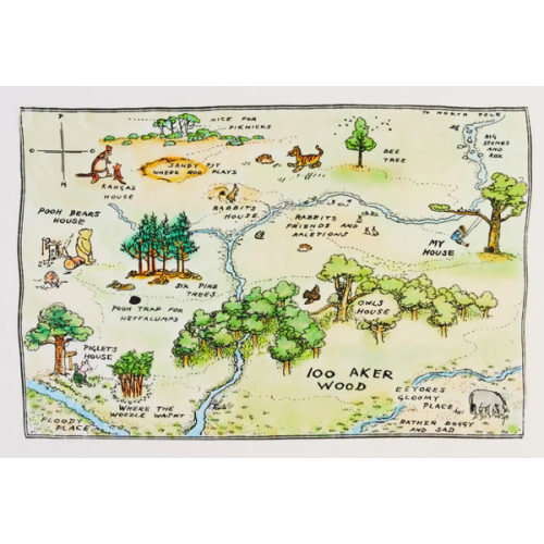 100 Aker Woods Seek & Find Playsilk – Sarah's Silks