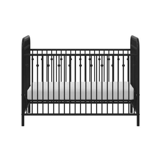 Little Seeds Monarch Hill Ivy Metal Baby Crib, Black