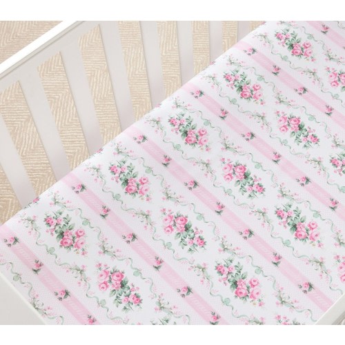 LoveShackFancy Dreamy Days Organic Cotton Crib Fitted Sheet