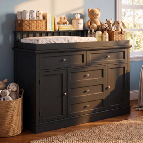 Latitude Run® Modern Changing Table Dresser With Strong Storage & Reviews | Wayfair