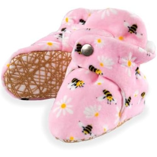 Unisex Cozy Fleece Baby Booties Cotton | Soft Sole and Non Slip