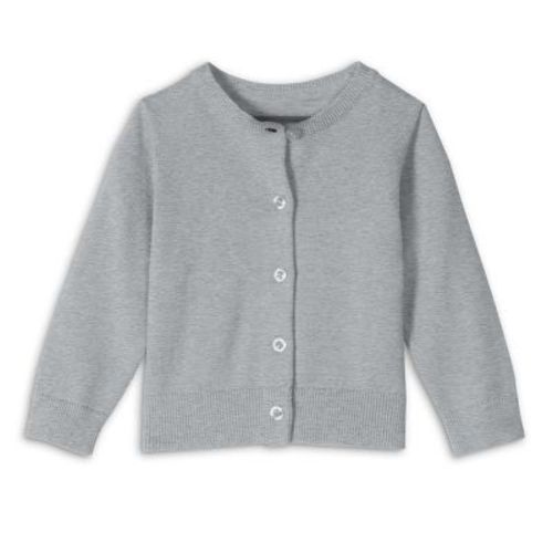 Primary Baby Cardigan Sweater in Heather Grey 3-6 Months