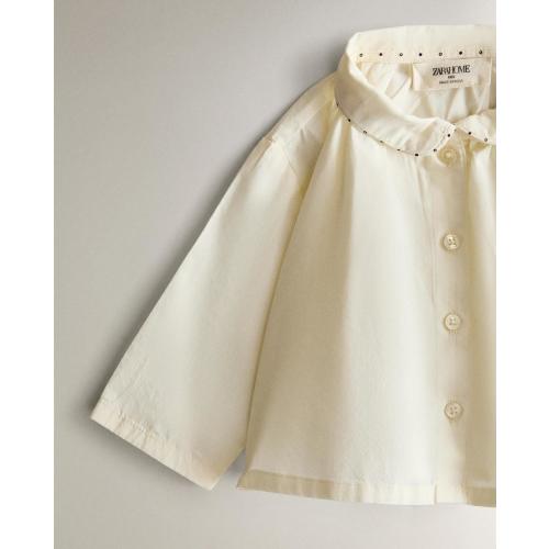 Zara Baby Piping Shirt (1-3M)