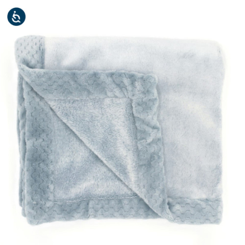 Sea Blue Plush Blanket | aden + anais
