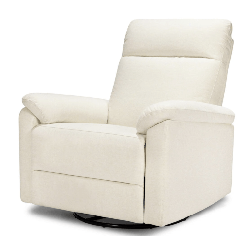 DaVinci Suzy Swivel Nursery Glider Recliner in Vanilla