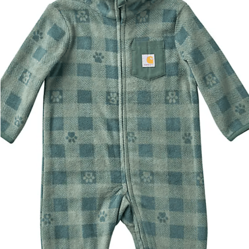 Kids' Long Sleeve Zip-Front Microfleece Printed Coverall (Baby) | Carhartt