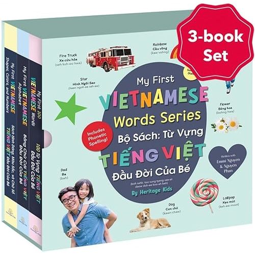 My First Vietnamese Words Series By Heritage Kids Press, Southern Saigon Dialect, Vietnamese Children Book, Baby Book for Kids, Vietnamese Books For Toddlers Board book – September 1, 2024
