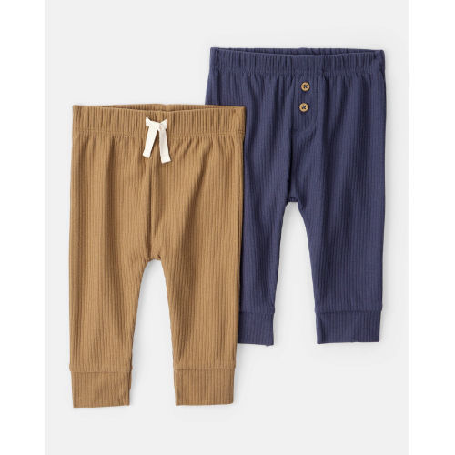 Baby Boy 2-Pack Rib Pants