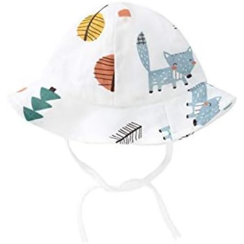 pureborn Baby Toddler Bucket Hat for Infant Boys Girls Kids Breathable Sun Hat with Chin Strap