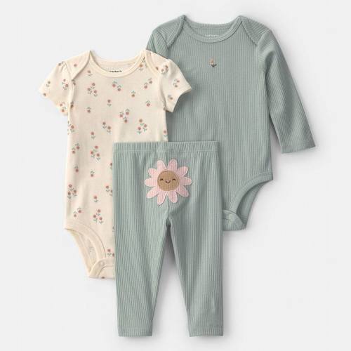 Baby Girl Carter's 3-Piece Bodysuit & Pant Set