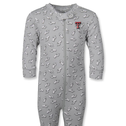 Garb Texas Tech "Thatcher" INFANT Whistle One Piece Sleeper – Red Raider Outfitter
