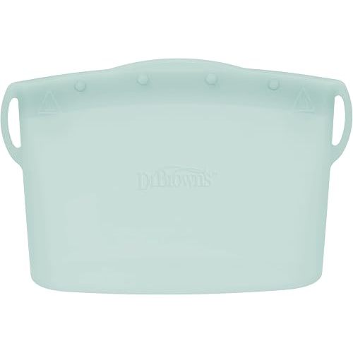 Dr. Brown's Microwave Steam Sterilizer Bag for Baby Bottles, Breast Pump Parts & Other Toddler Accessories, 100% Silicone, Reusable Sterilizing Bag