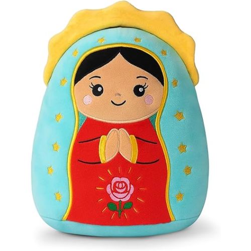 Lady of Guadalupe Plush Pillow Gifts Religious Stuffed Doll