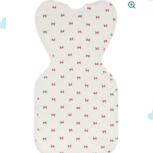 Swaddle Up™ 1.0 TOG Cotton Cream Bows