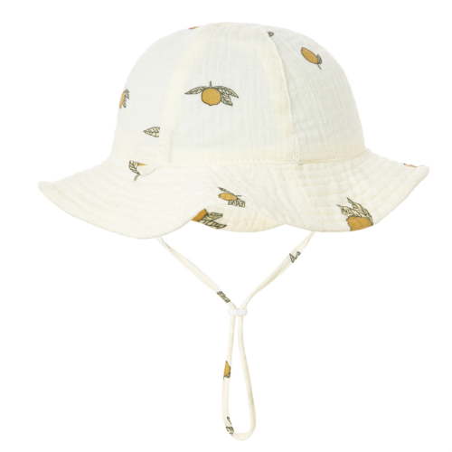 Zwiiyzr Infant Bucket Hat Wide Brim Baby Summer Sun Protection Floppy Fashion Print Sun-hat Outdoor Cute Sunscreen G 3-12 Months