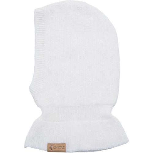 Single-Layer Cashmere and Merino Wool Beanie for Babies | Super Soft Balaclava, Kids' Winter Hat in White, 0–12 Months