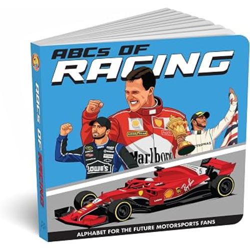 ABCs of Racing – Alphabet Book for Future Motorsports Fans | Toddler Board Book of Race Cars, Engines, Pit Crews & Circuits | Fun Gift for Car-Loving Families & Babies by Diaper Book Club