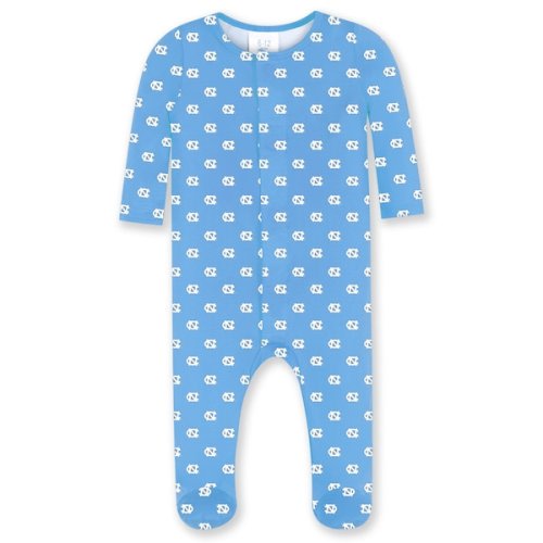 Newborn & Infant ZooZatz Carolina Blue North Carolina Tar Heels Magnetic Closure Sleeper