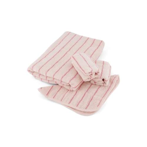 Light Pink Baby Stripe Towel Set | Best&Less™ Online