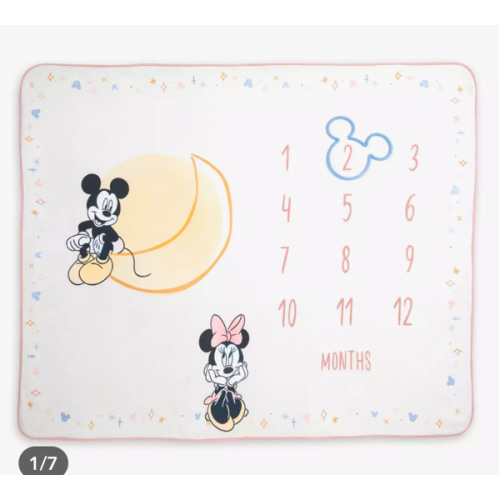 Mickey and Minnie Mouse Milestone Blanket Set for Baby | Disney Store